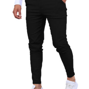 Men's Business Casual Pants Ice Silk Tight Stretch Pants